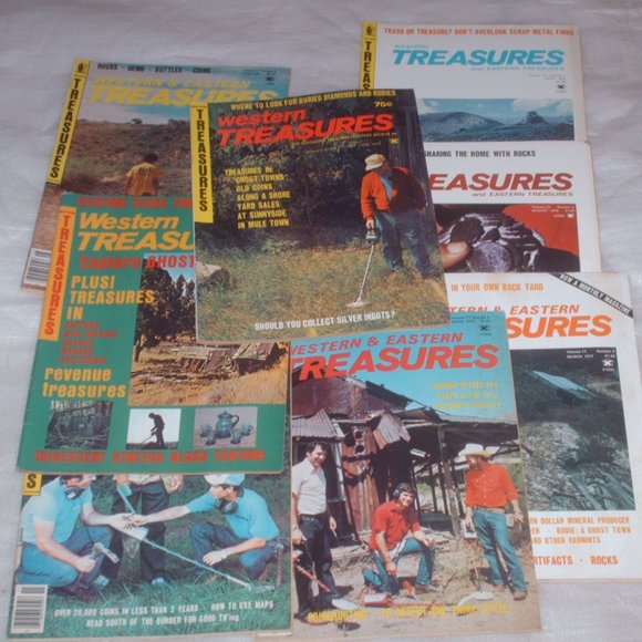 Lot of 8 vintage Western & Eastern Treasures magazines - metal detecting, etc. - Picture 8 of 9